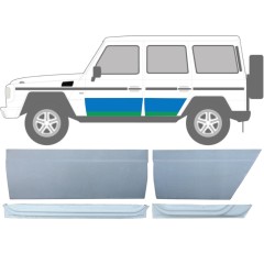Reperaturka drzwi przednich + tylnych wewnętrzna + zewnętrzna do Mercedes G-Class W460 W461 W463 1979-2017 / Lewa / Zestaw 9470