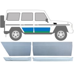 Reperaturka drzwi przednich + tylnych wewnętrzna + zewnętrzna do Mercedes G-Class W460 W461 W463 1979-2017 / Prawa / Zestaw 9469
