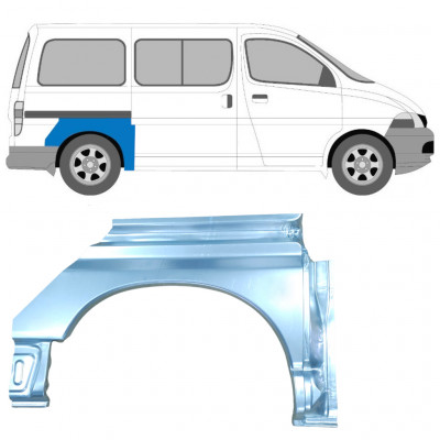 Reperaturka błotnika tylnego do Toyota Hiace 1995-2006 / Prawa 7068