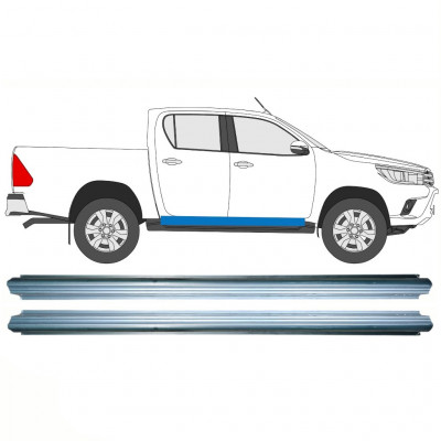 Reperaturka progu do Toyota Hilux 2015- / Lewa = Prawa (symetryczny) / Zestaw 10140