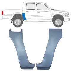 Reperaturka narożnika tylnego do Toyota Hilux 1998-2005 / Lewa+Prawa / Zestaw 10050