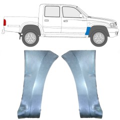 Reperaturka błotnika przedniego do Toyota Hilux 1998-2005 / Lewa+Prawa / Zestaw 10068