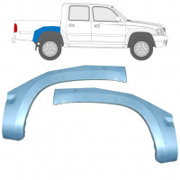 Reperaturka błotnika tylnego do Toyota Hilux 2001-2005 / Lewa+Prawa / Zestaw 9932