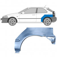 Reperaturka błotnika tylnego do Honda Civic 1995-2000 / Lewa 5126