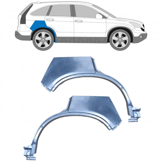 Reperaturka błotnika tylnego do Honda CRV 2006-2009 / Lewa+Prawa / Zestaw 9494