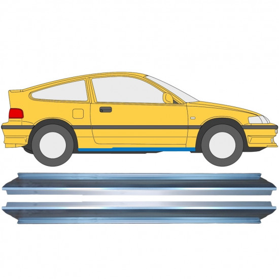 Reperaturka progu do Honda CRX 1987-1992 / Lewa+Prawa / Zestaw 9302