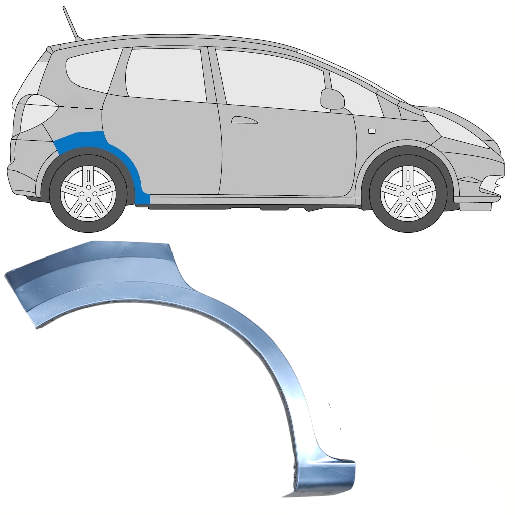 Reperaturka Błotnika Tylnego Do Honda Jazz Ge 2008-2015 / Prawa 8478