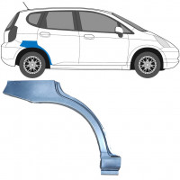 Reperaturka błotnika tylnego do Honda Jazz Gd 2002-2008 / Prawa 6179