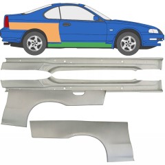 Pełny próg + reperaturka błotnika tylnego do Honda Prelude 1992-1997 / Lewa+Prawa / Zestaw 9534