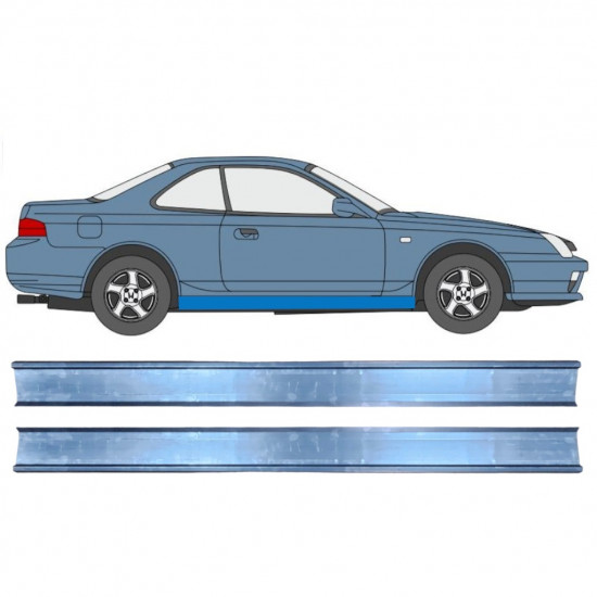 Reperaturka progu do Honda Prelude 1996-2001 / Lewa = Prawa (symetryczny) / Zestaw 9677