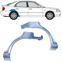 Reperaturka błotnika tylnego do Hyundai Accent 2000-2006 / Lewa+Prawa / Zestaw 9881