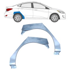 Reperaturka błotnika tylnego do Hyundai Accent 2010- / Lewa / Prawa / Zestaw 12804