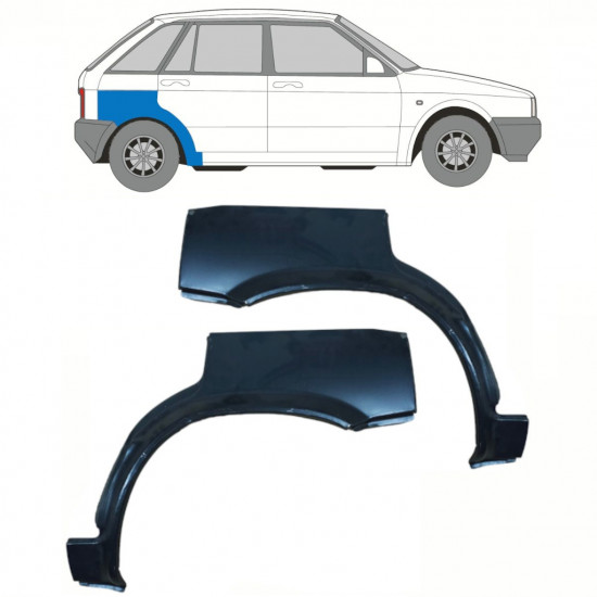 Reperaturka błotnika tylnego do Seat Ibiza 1984-1993 / Lewa+Prawa / Zestaw 10741