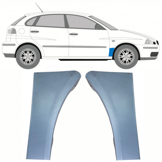 Reperaturka błotnika przedniego do Seat Ibiza Cordoba 2002-2008 / Lewa+Prawa / Zestaw 10262