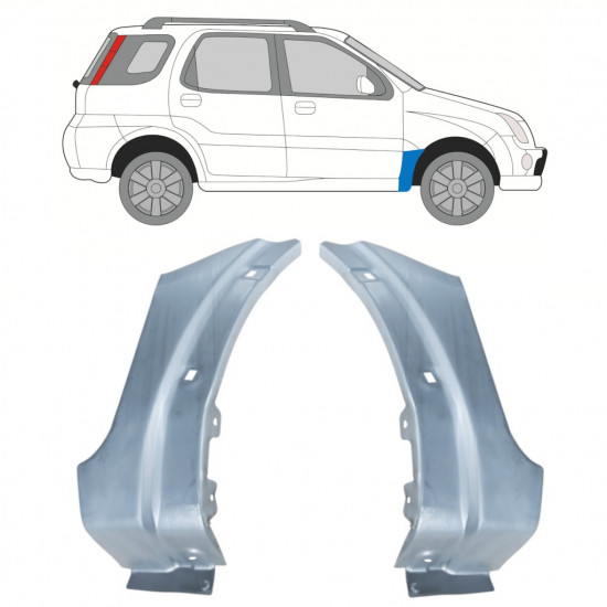 Reperaturka błotnika przedniego do Suzuki Ignis 2000-2008 / Zestaw 11132