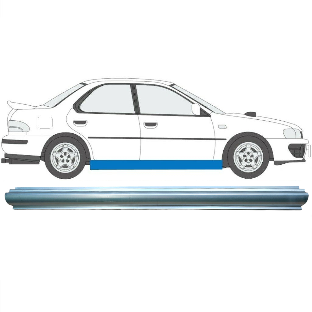 Reperaturka Progu Do Subaru Impreza 1992-2000 / Prawa 7009