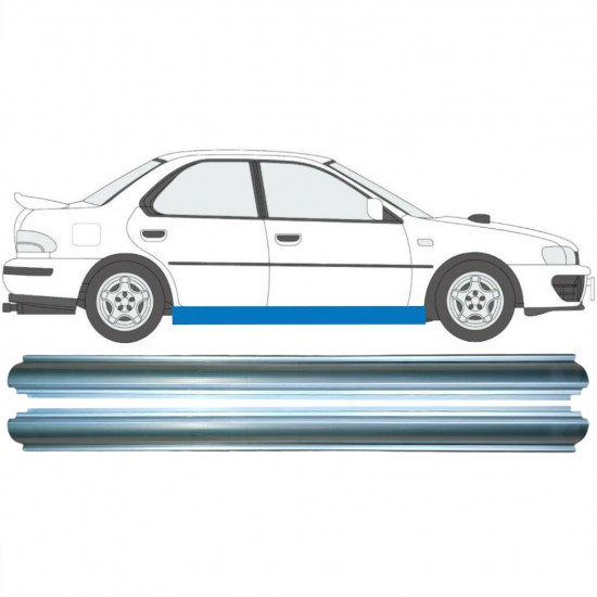 Reperaturka progu do Subaru Impreza 1992-2000 / Lewa = Prawa (symetryczny) / Zestaw 9152