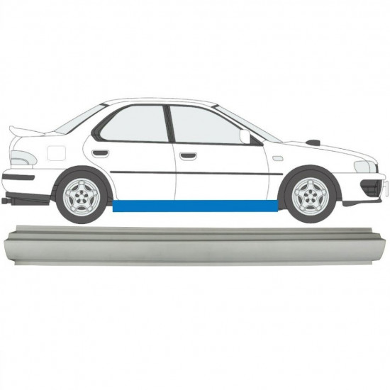 Reperaturka progu do Subaru Impreza 1992-2000 / Prawa 7009