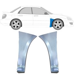 Reperaturka błotnika przedniego do Subaru Impreza GD GG 2000-2007 / Lewa+Prawa / Zestaw 10605
