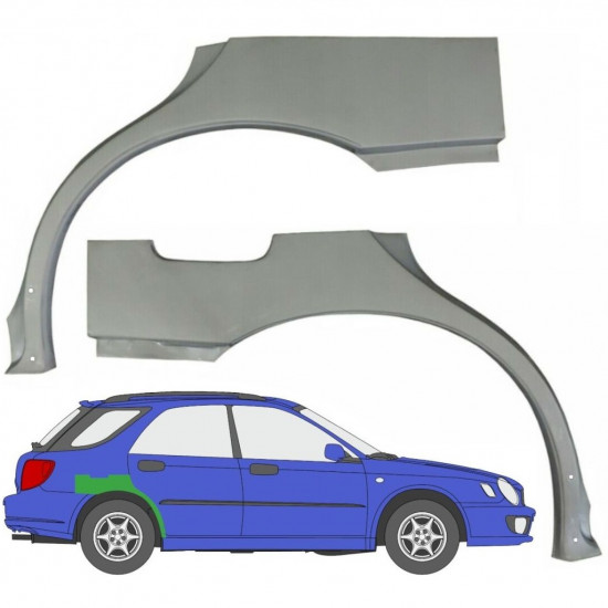 Reperaturka błotnika tylnego do Subaru Impreza Gg 2000-2007 / Lewa+Prawa / Zestaw 10463