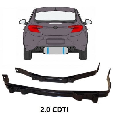 Obejmy zbiornika paliwa do Opel Insignia 2008-2017 17019