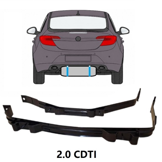 Obejmy zbiornika paliwa do Opel Insignia 2008-2017 17019