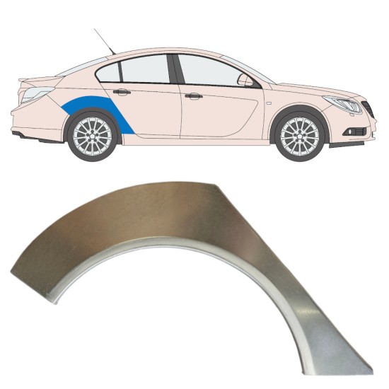 Reperaturka błotnika tylnego do Opel Insignia 2008-2017 / Prawa 15043