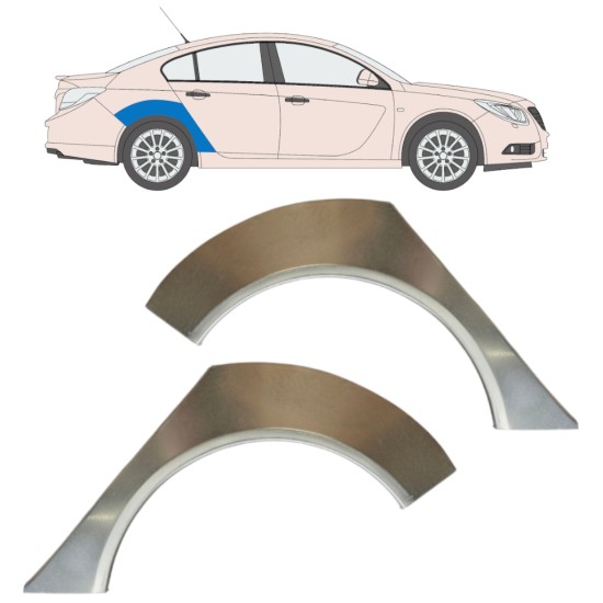Reperaturka błotnika tylnego do Opel Insignia 2008-2017 / Lewa+Prawa / Zestaw 15045