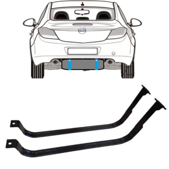 Obejmy zbiornika paliwa do Opel Insignia 2008-2017 15991