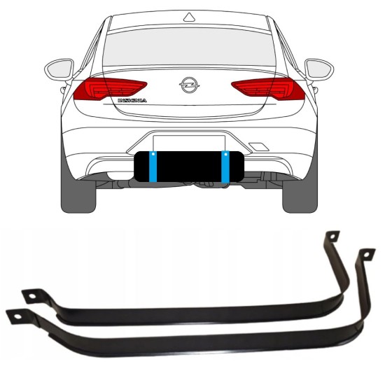 Obejmy zbiornika paliwa do Opel Insignia 2017-2022 15115