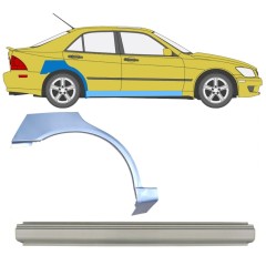 Reperaturka progu + błotnika tylnego do Lexus IS 1998-2005 / Prawa / Zestaw 10315