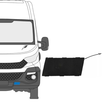 Zaślepki przedniego zderzaka do Iveco Daily 2014-2019 / Lewa 16243
