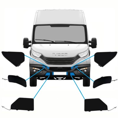 Zaślepki przedniego zderzaka do Iveco Daily 2014-2016 / Zestaw 10292