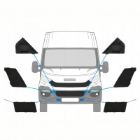 Zaślepki przedniego zderzaka do Iveco Daily 2014-2019 10293