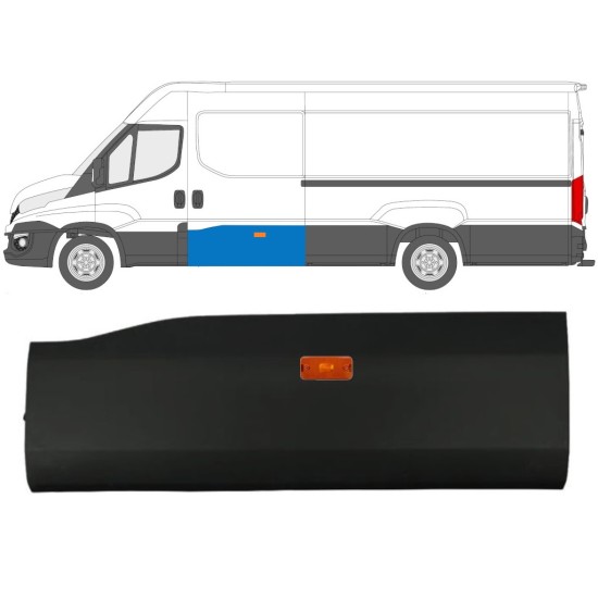 Listwa drzwi przesuwnych z lampą do Iveco Daily 2014-2019 / Lewa / Zestaw 11971