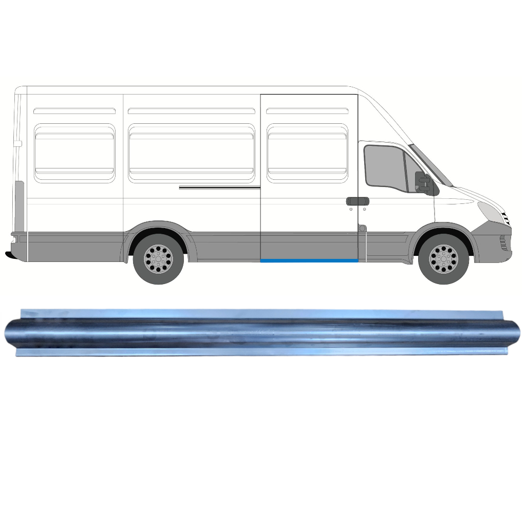 Reperaturka Progu Drzwi Przesuwnych Do Iveco Daily 2006-2014 / Prawa 7358