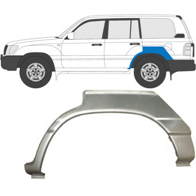 TOYOTA LAND CRUISER 1998-2007 REPERATURKA BŁOTNIKA TYLNEGO / LEWA STRONA