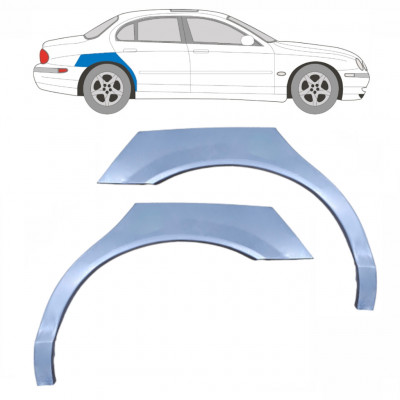 Reperaturka błotnika tylnego do Jaguar S-Type 1999-2007 / Lewa+Prawa / Zestaw 10319