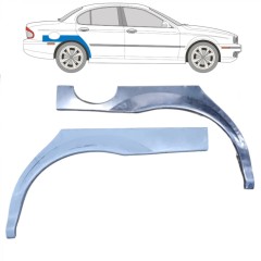 Reperaturka błotnika tylnego do Jaguar X-Type CF-1 2001-2009 / Lewa+Prawa / Zestaw 10475