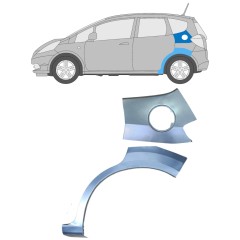Reperaturka otworu wlewu paliwa + błotnika tylnego do Honda Jazz 2008-2015 / Lewa / Zestaw 12618