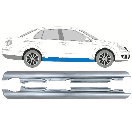 Pełny próg do Volkswagen Jetta 2005-2010 / Lewa+Prawa / SEDAN 17052