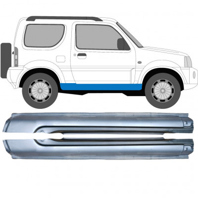 Pełny próg do Suzuki Jimny 1998-2018 / Lewa+Prawa / Zestaw 10411