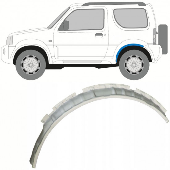 Reperaturka nadkola tylnego do Suzuki Jimny 1998-2018 / Lewa 10231