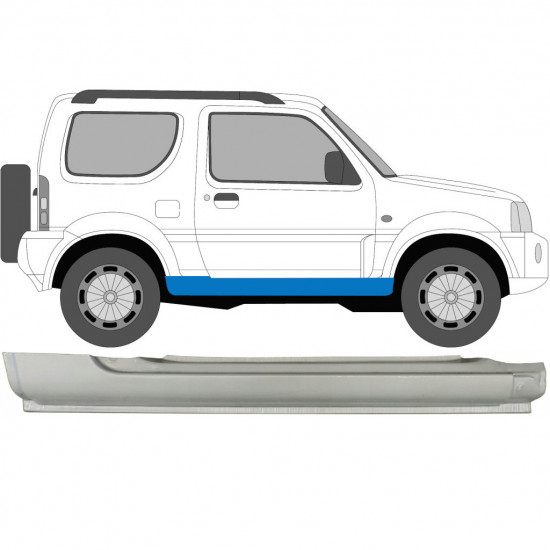 Pełny próg do Suzuki Jimny 1998-2018 / Prawa 7034