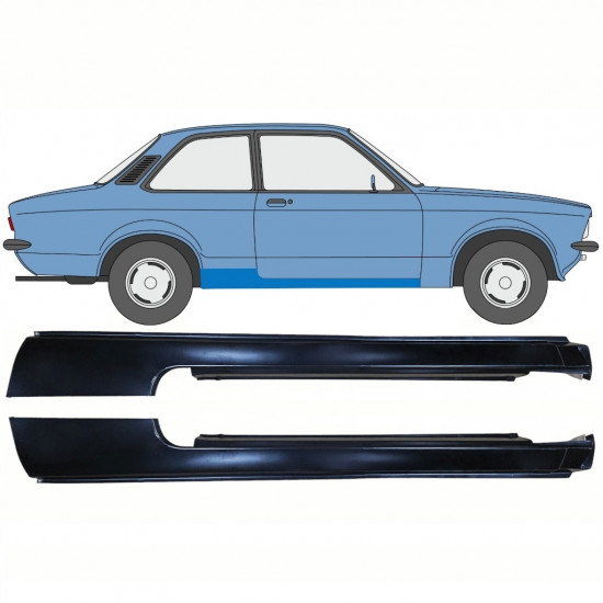 Reperaturka progu do Opel Kadett C 1973-1979 / Zestaw 11078