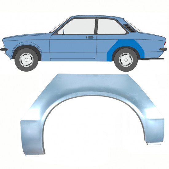 Reperaturka błotnika tylnego do Opel Kadett C 1973-1979 / Lewa 8785