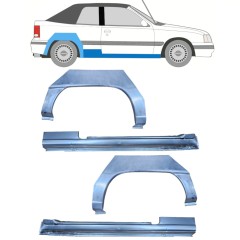 Reperaturka progu + błotnika tylnego do Opel Kadett E Astra 1984-1993 / CABRIO / Zestaw 12585