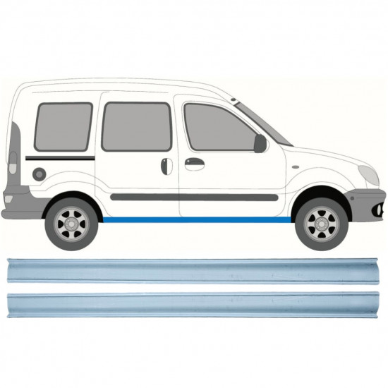 Reperaturka progu do Renault Kangoo 1997-2008 / Lewa+Prawa / Zestaw 10280