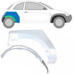 Reperaturka błotnika tylnego wewnętrzna + zewnętrzna do Ford KA 1996-2008 / Prawa / Zestaw 10775