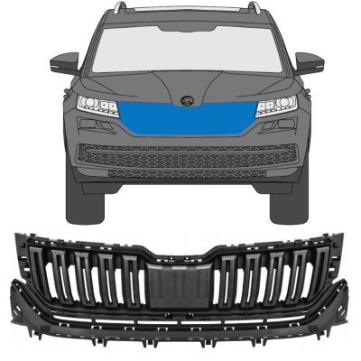 Grill do Skoda Kodiaq 2016-2021 16202